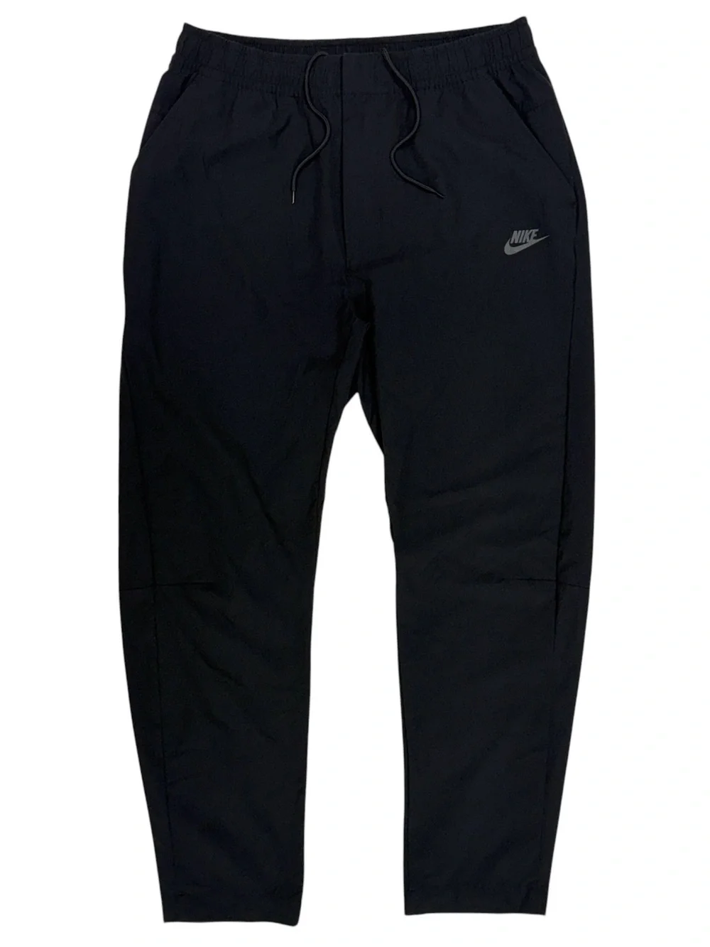 Nike Club Woven Tapered Pants Mens Large Black Tech Athletic Track Sportswear